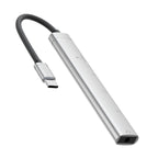 USB-C / Type-C Interface Multi-function HUB Adapter — 5 in 1 (Grey)