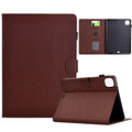 Solid Color Fiber Texture Smart Tablet Leather Case