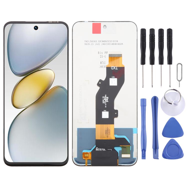 OEM LCD Screen with Digitizer Full Assembly — For Tecno Spark 20 Pro 4G KJ6