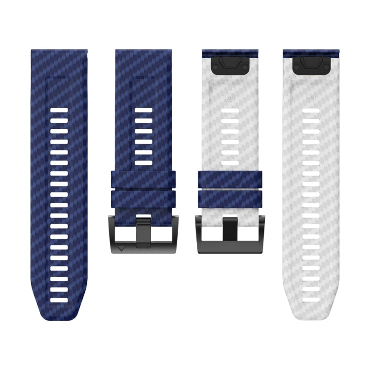 Two Color Carbon Fiber Pattern Silicone Watch Band