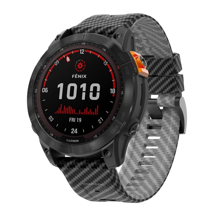 Two Color Carbon Fiber Pattern Silicone Watch Band