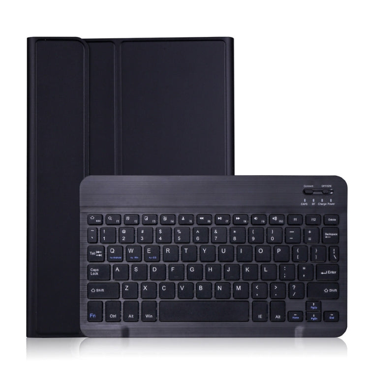Detachable Bluetooth Keyboard Ultrathin Horizontal Flip Leather Case with Holder & Elastic Band