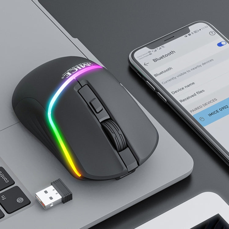 iMICE G902 Bluetooth Dual Mode 6-Key Silent Wireless Gaming Mouse