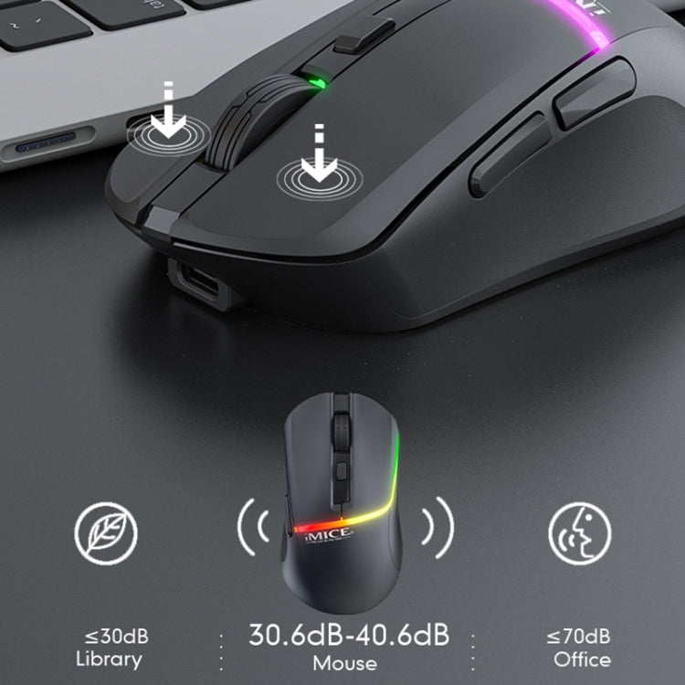 iMICE G902 Bluetooth Dual Mode 6-Key Silent Wireless Gaming Mouse