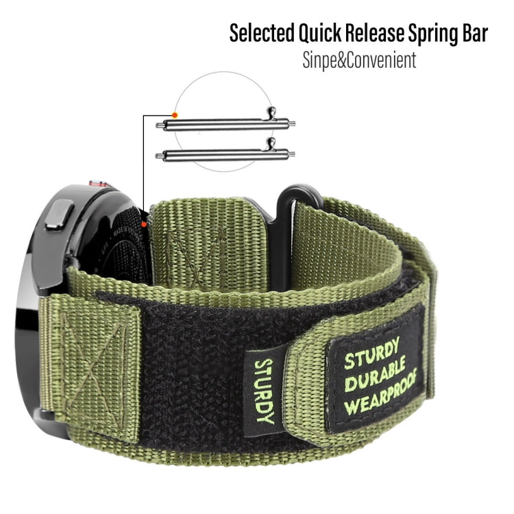 Nylon Canvas Hook And Loop Fastener Watch Band