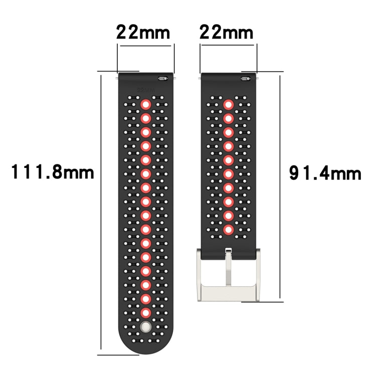 Colorful Hole Silicone Watch Band