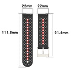 Colorful Hole Silicone Watch Band