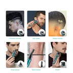 VGR V-102 6 in 1 USB Transparent Digital Display Professional Hair Clipper Set — view 4