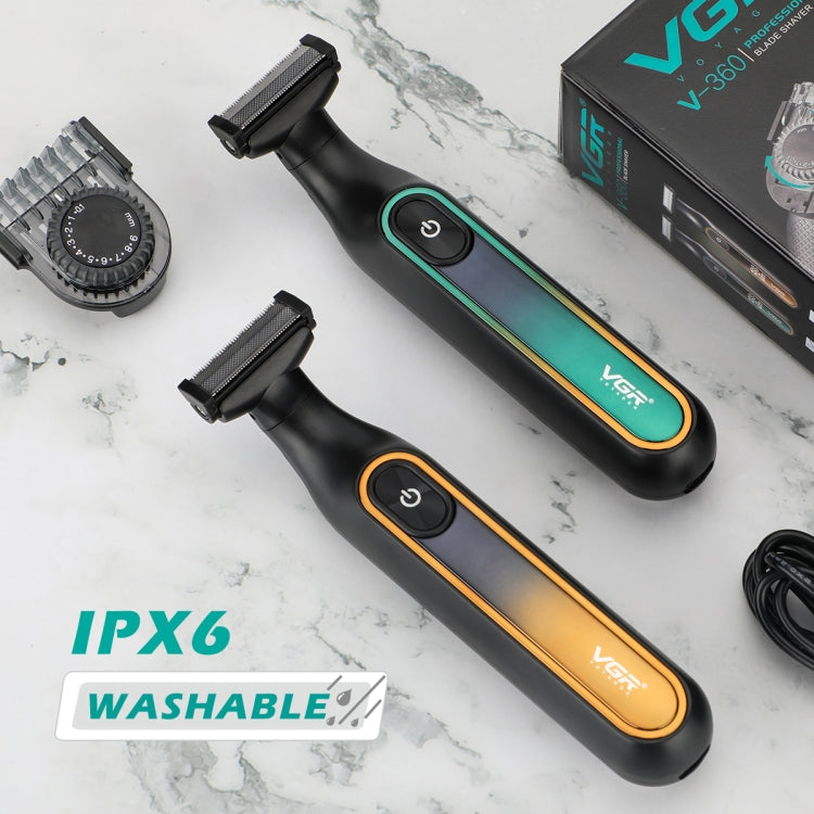 VGR V-360 5W USB Digital Display Electric T-shaped Shaver — view 5