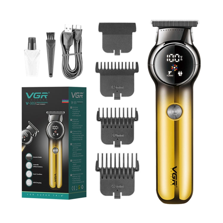 VGR V-989 5W USB Digital Display Gradient Trimming Hair Clipper — view 6