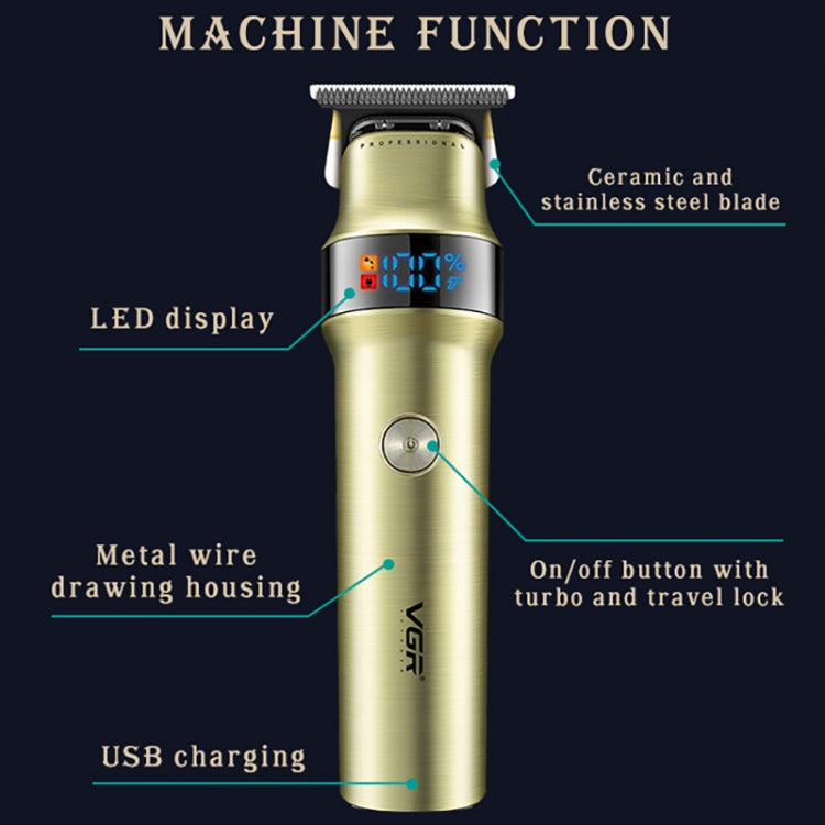 VGR V-991 5W USB Smart Digital Display Electric Hair Clipper — view 3