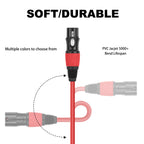 6 Color / Set JC1015 XLR 3pin Male to Female Audio Cable — view 4