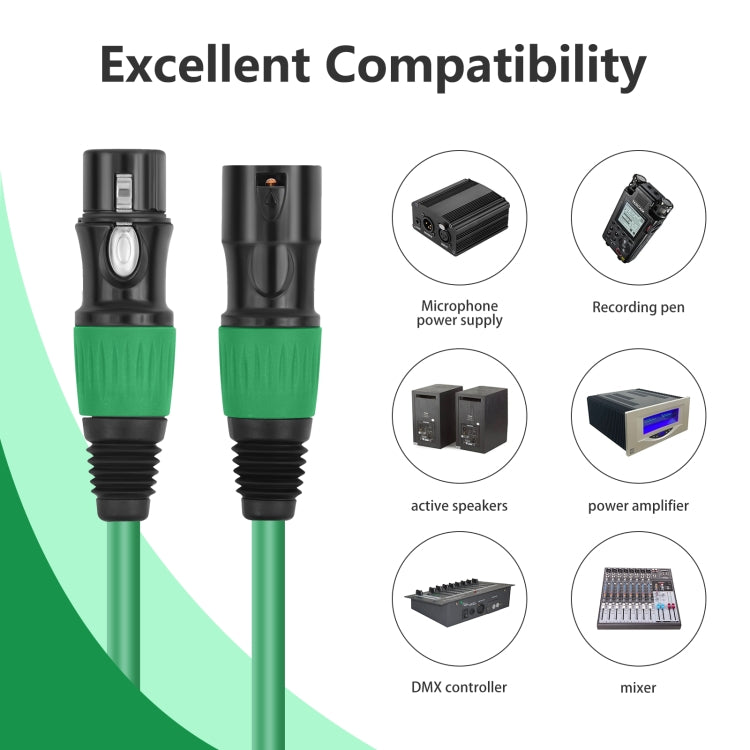 6 Color / Set JC1015 XLR 3pin Male to Female Audio Cable — view 7