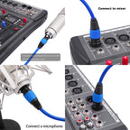 6 Color / Set JC1015 XLR 3pin Male to Female Audio Cable — view 8