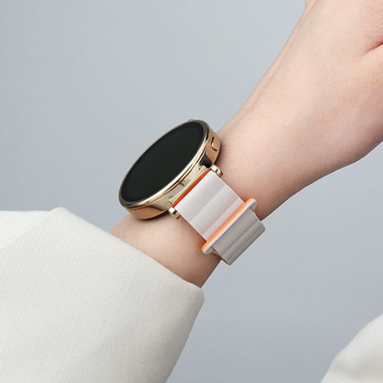 Two Color Magnetic Silicone Watch Band