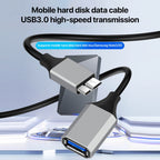 USB 3.0 A Female to Micro B Mobile Hard Disk Adapter Cable — 0.5m