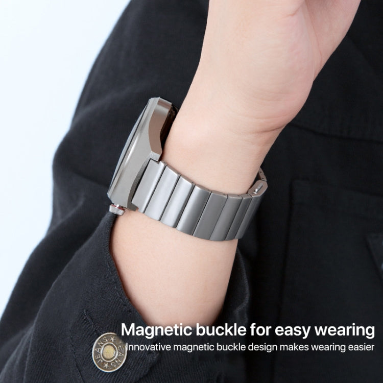 One-bead Bamboo Magnetic Buckle Pure Titanium Watch Band