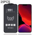 25 PCS High Aluminum Large Arc Full Screen Tempered Glass Film