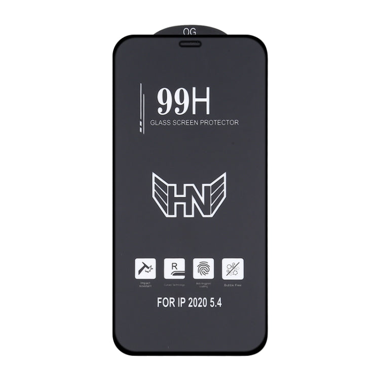 25 PCS High Aluminum Large Arc Full Screen Tempered Glass Film — For iPhone 12 mini (25 PCS)