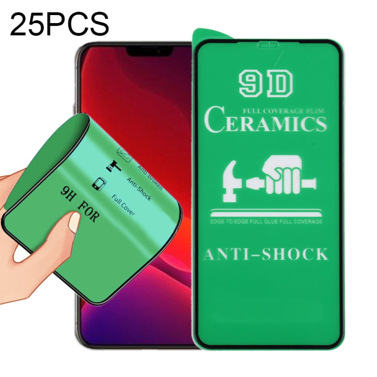 25 PCS 9D Full Screen Full Glue Ceramic Film