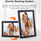 15.6 inch IPS Screen Digital Cloud Photo Frame Wall Mounted LED Advertising Machine