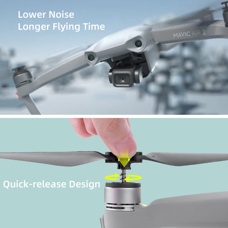 Sunnylife 7238F-1 For DJI Mavic Air 2 Low Noise Quick-release Propellers