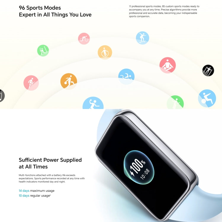 1.57 inch AMOLED Screen, Support Heart Rate / Blood Oxygen / Sleep Monitoring, NFC Version