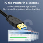USB 3.0 Male To USB 3.0 Male Double End USB Cable — 1m