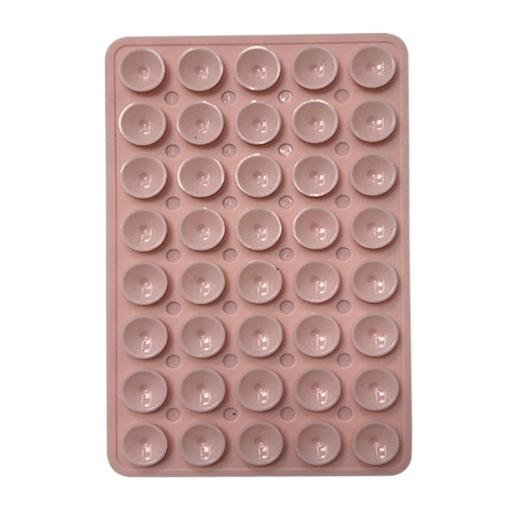 Mobile Phone Silicone 40 Double Side Suction Cup Back Stickers — Rose Red