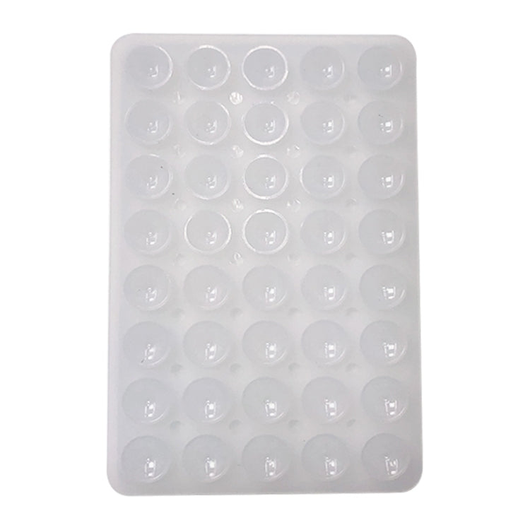 Mobile Phone Silicone 40 Double Side Suction Cup Back Stickers — Teal Green