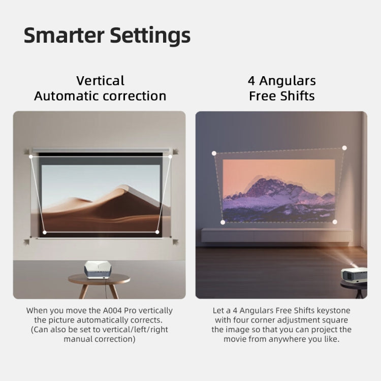 AUN A004 Pro 1920 x 1080P 9000Lumen Android 9.0 Portable LCD Projector — view 16