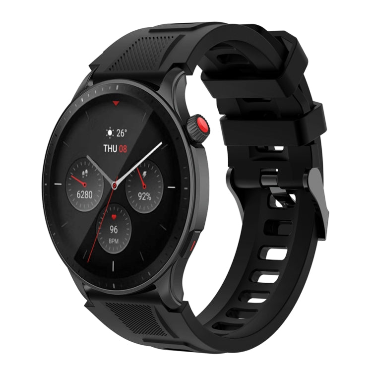 Sports Style Steel Buckle Silicone Watch Band