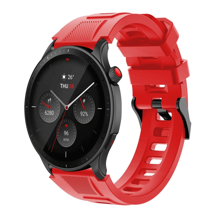 Sports Style Steel Buckle Silicone Watch Band