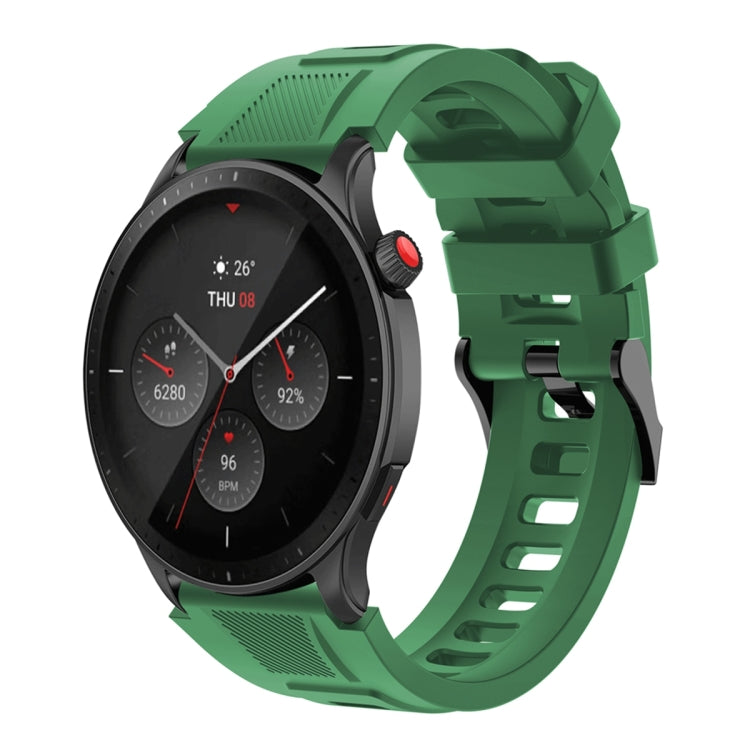 Sports Style Steel Buckle Silicone Watch Band