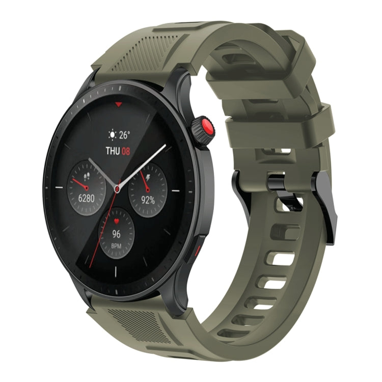 Sports Style Steel Buckle Silicone Watch Band