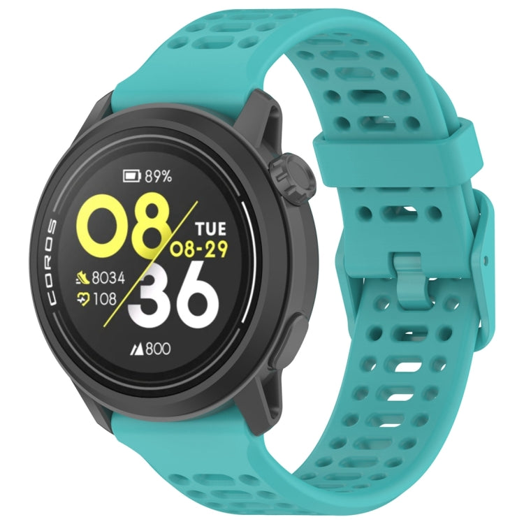 Color Buckle Liquid Silicone Strap — Blue