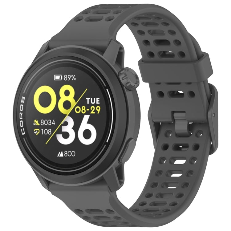 Color Buckle Liquid Silicone Strap — Red
