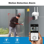 SriHome SH061 2MP 2.4G WiFi AI Humanoid Tracking Infrared Night Vision Camera