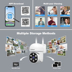 SriHome SH061 2MP 2.4G WiFi AI Humanoid Tracking Infrared Night Vision Camera