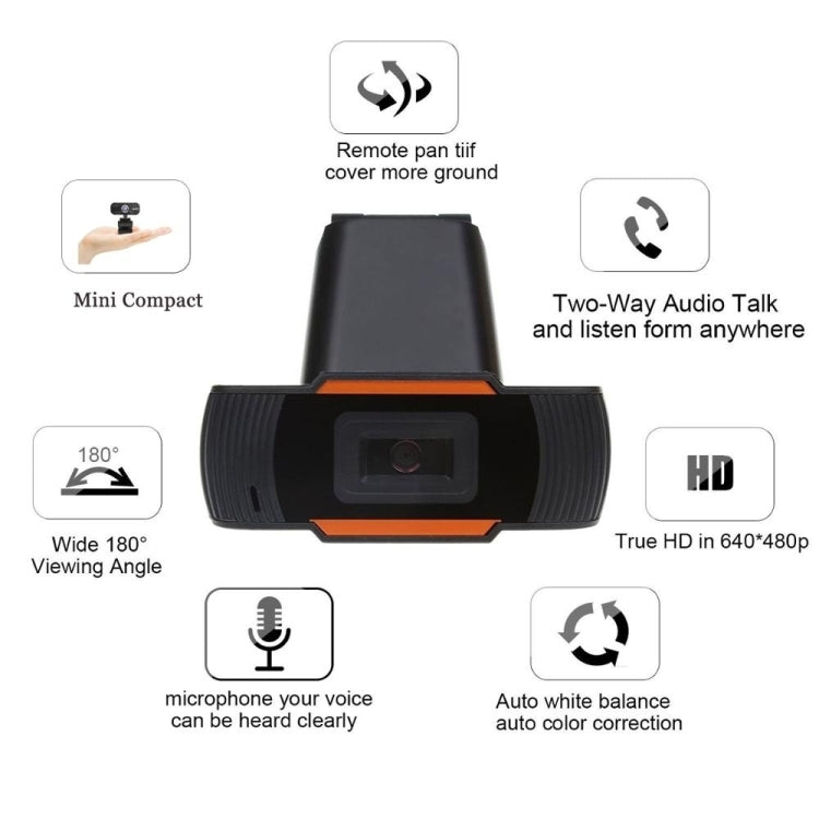 HD Computer Camera Integrated Microphone USB Web Cam — view 8
