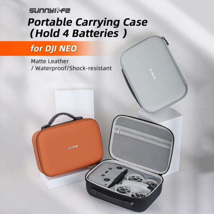 Sunnylife Drone Batteries Kit Storage Case Box Suitcase — Orange