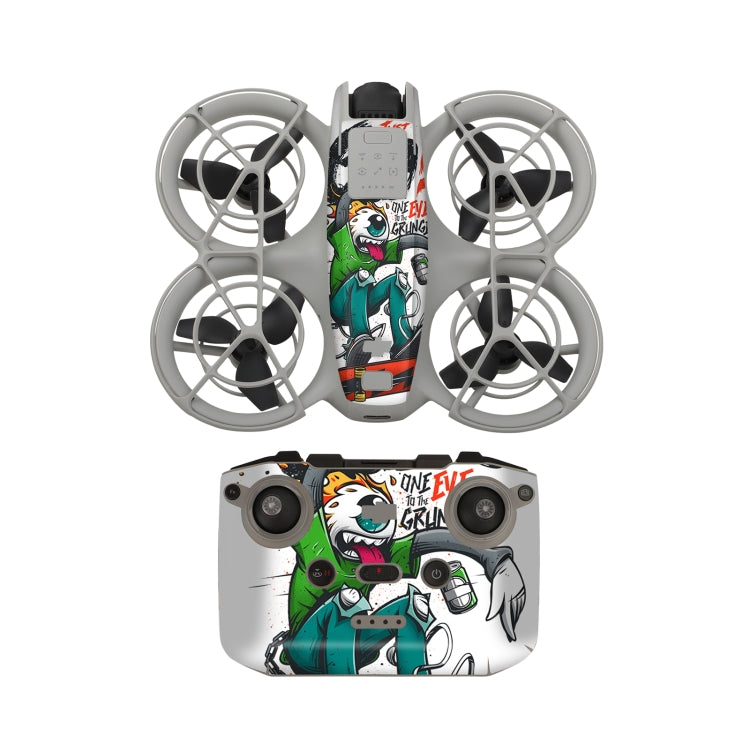 Drone Body Remote Control Protective Sticker — Grunge Eyes