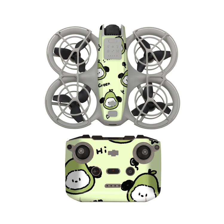 Drone Body Remote Control Protective Sticker — Green Puppy