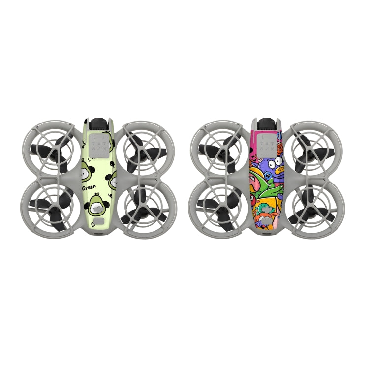 2pcs Combo Drone Body Protective Stickers — Green Hat Man + Cute Ducks