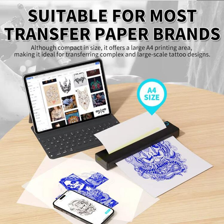 A41 203DPI Portable Tattoo Printer Office Study Bluetooth HD Thermal Printer — view 6