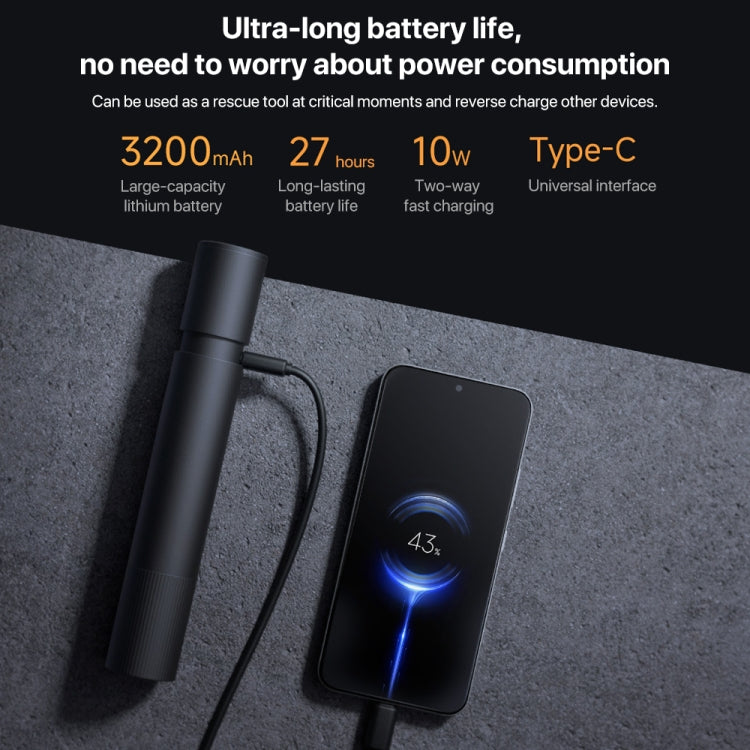 Original Xiaomi Mijia Multifunctional Flashlight 1000LM Strong Light IP54 — view 5