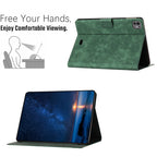 Embossed Couple Cat Smart Tablet Leather Case