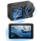 3 in 1 Lens Protector Front and Rear Screen Tempered Glass Films