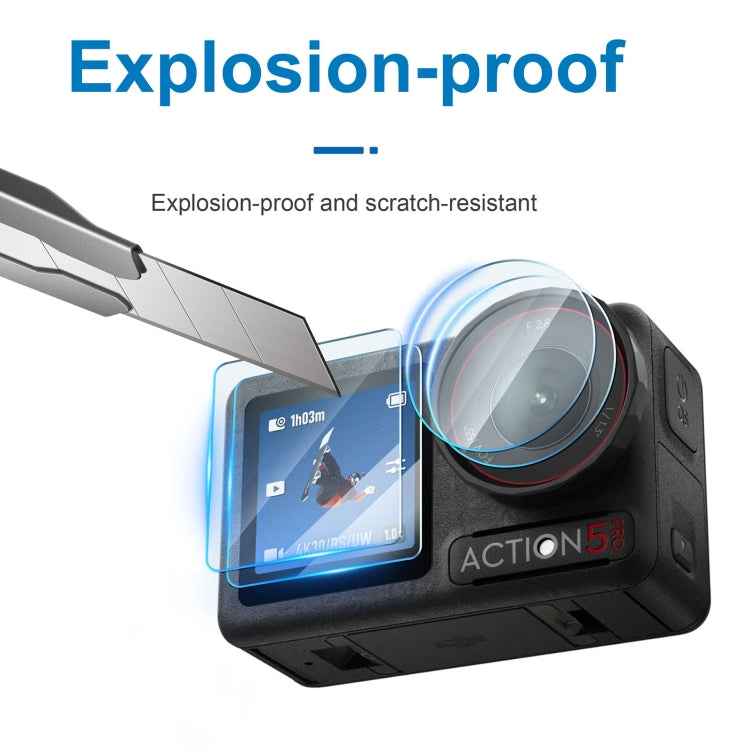 3 in 1 Lens Protector Front and Rear Screen Tempered Glass Films