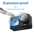 3 in 1 Lens Protector Front and Rear Screen Tempered Glass Films
